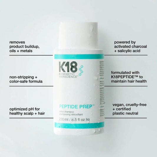 K18 Peptide Prep Detox Shampoo - 8.5oz Full Size