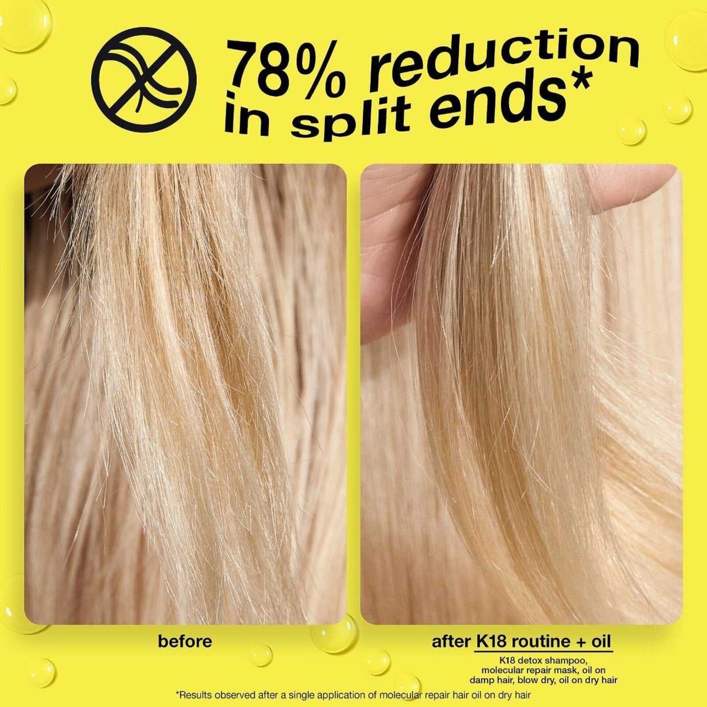 K18 Biomimetic Molecular Repair Hair Oil - 1oz Full Size