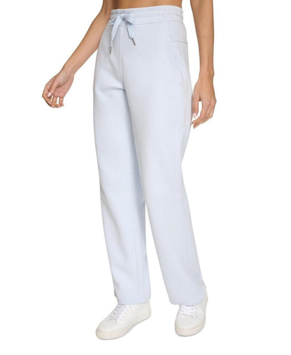 Calvin Klein Women's Fleece High-Waist Angled-Pocket Sweatpants - Spray