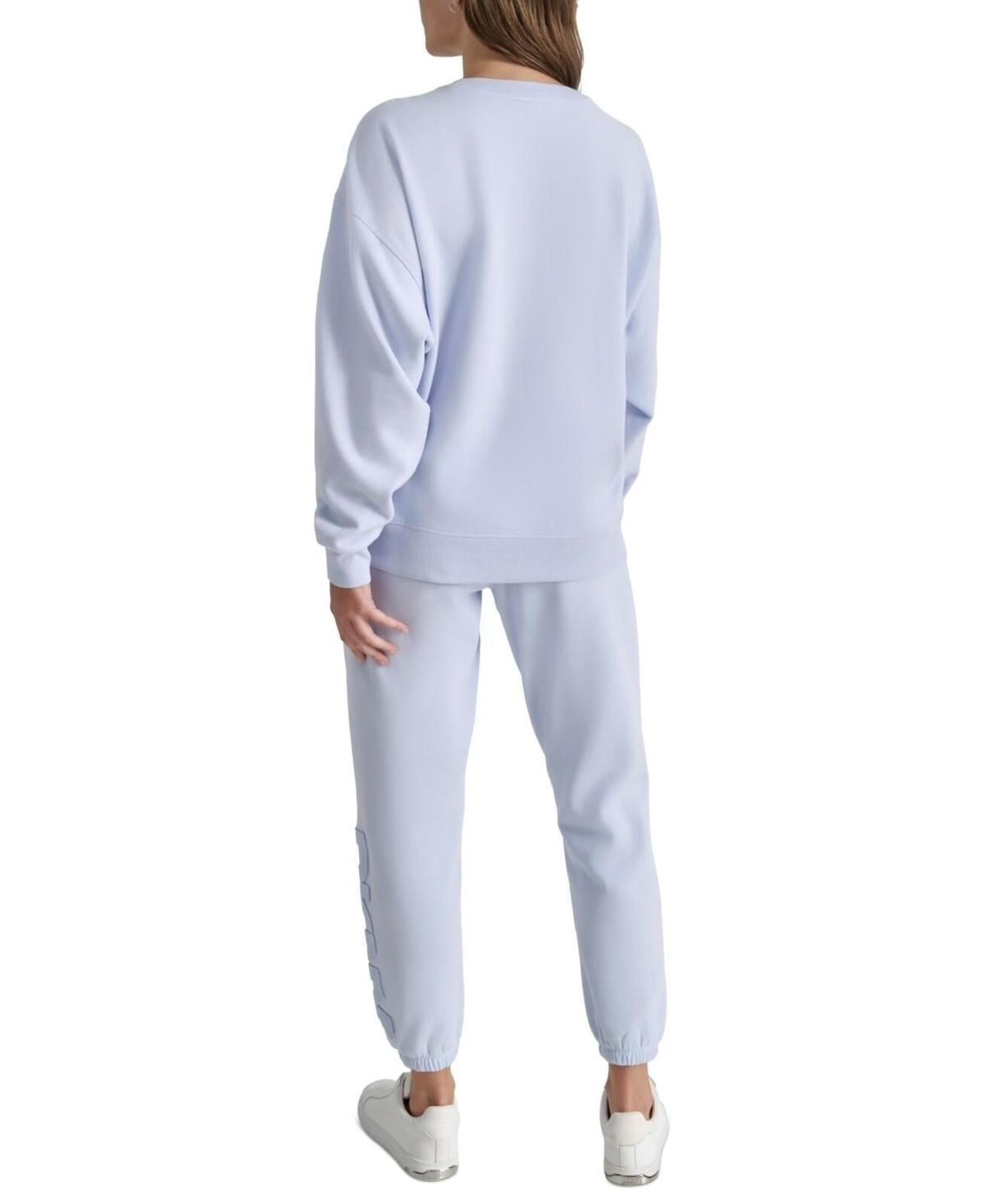 Dkny Sport Women's Velvet-Logo Sweatshirt - Rain
