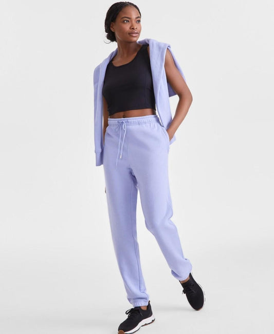 ID Ideology Women's Soft-Touch Ankle Knit Joggers - Thistle Down