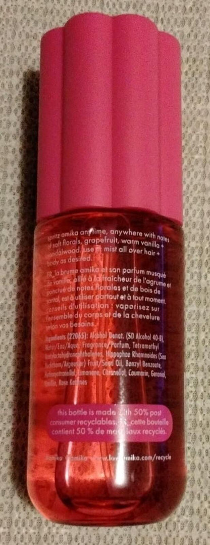 Amika Hair & Body Mist - Vanilla and Pink Grapefruit 3oz