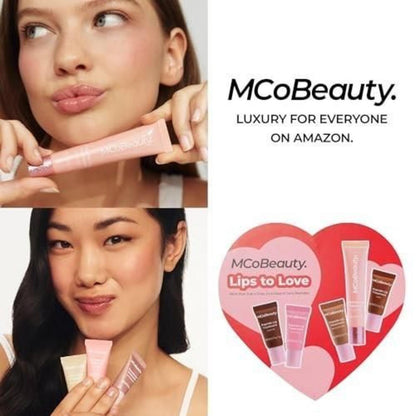 MCoBeauty Sweetheart Peptide Lip Treatment Set - Peptide Lip Gloss Balm & Tint Kit