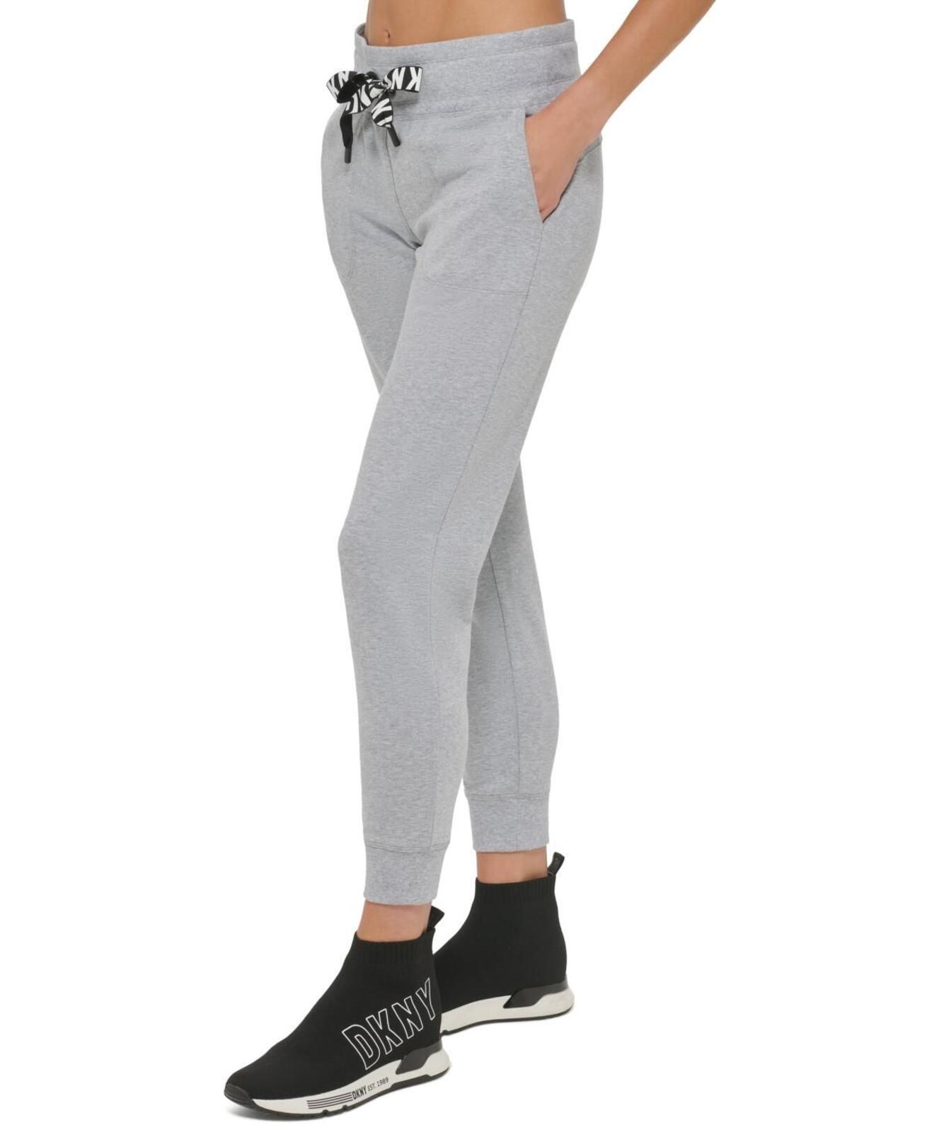 Dkny Sport Women's Logo-Drawstring Fleece Jogger Sweatpants - Sand/sand