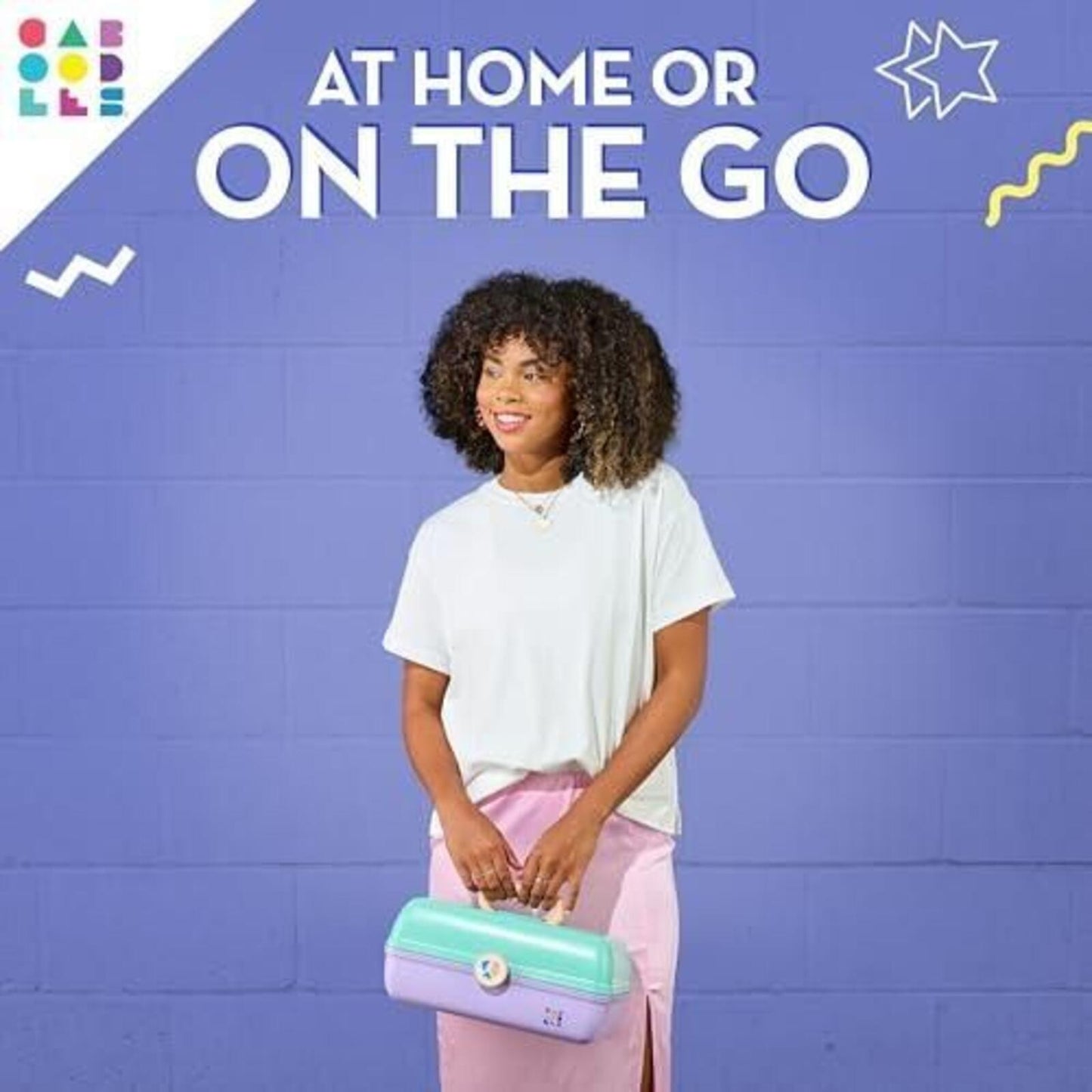Caboodles on-the-Go Girl Storage - Lilac Over Cobalt Blue