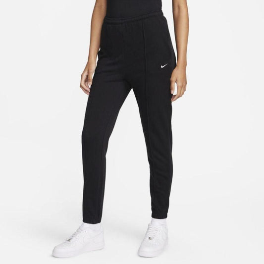 Nike Women's Sportswear Chill Terry Slim-Fit High-Waist French Terry Sweatpants - Black/sail