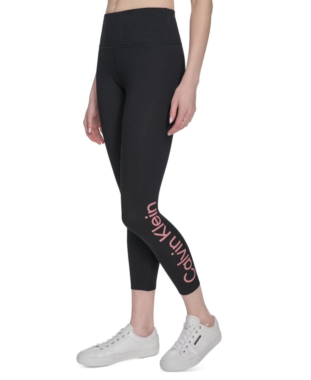 Calvin Klein Performance Women's High-Rise 7/8 Leggings - Black/brandied Apricot