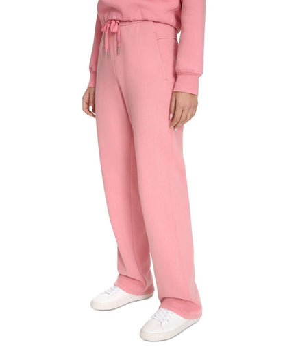 Calvin Klein Women's Fleece High-Waist Angled-Pocket Sweatpants - Brandied Apricot