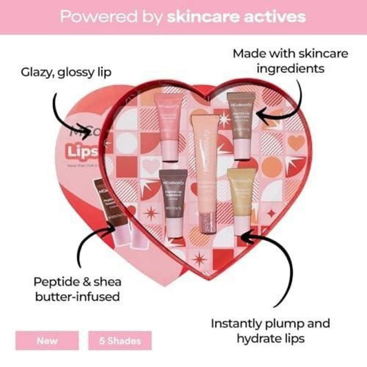 MCoBeauty Sweetheart Peptide Lip Treatment Set - Peptide Lip Gloss Balm & Tint Kit
