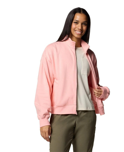 Columbia Women's Aldermore Full Zip Fleece Top - Pink Sand