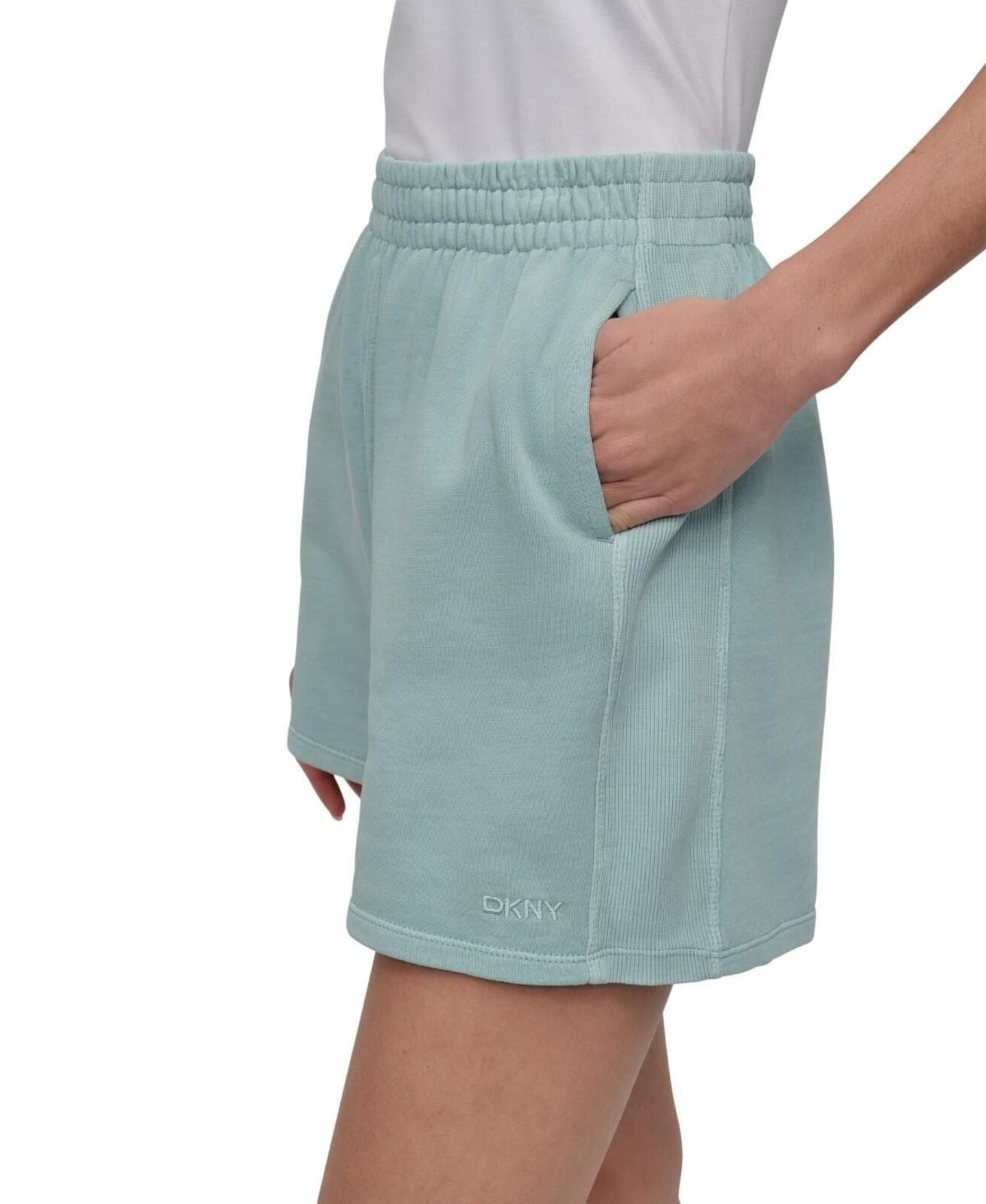 Dkny Women's Stretch Cotton Shorts - Mineral Green - Size XS