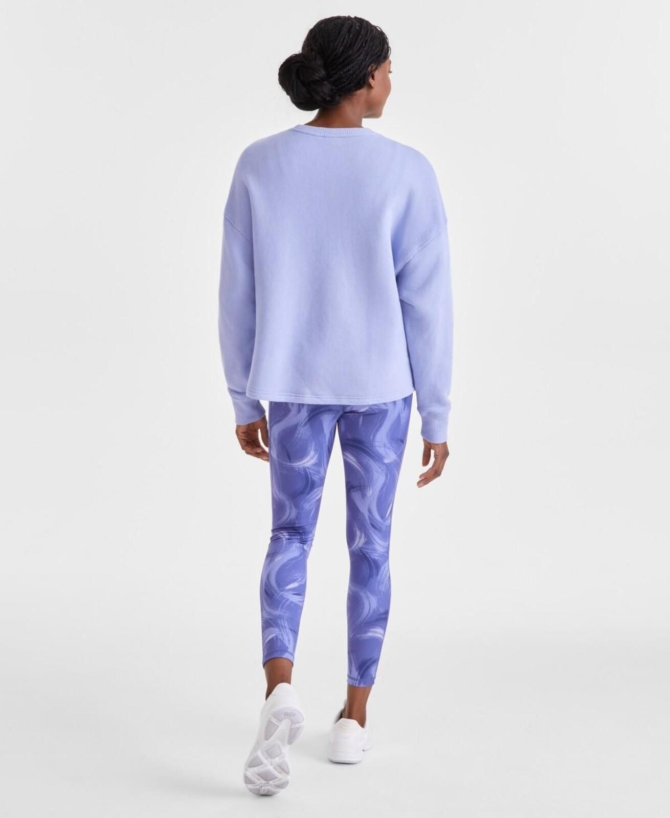 ID Ideology Women's Fitness Crewneck Knit Sweatshirt - Thistle Down