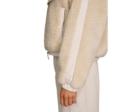 Starter Women's 1/4-Zip Sherpa Pullover Hoodie - Sand