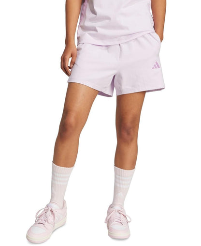 Adidas Women's Essential Drawstring Pull-on Shorts - Ice Lavender - S