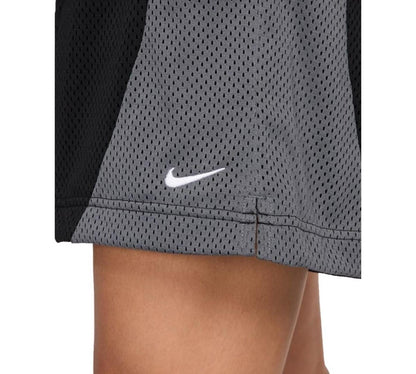 Nike Women's Essential Dri-fit Mesh Basketball Shorts - Black/iron Grey/white