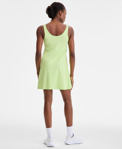 ID Ideology Women's Performance Ribbed Sleeveless Dress - Acid Lime