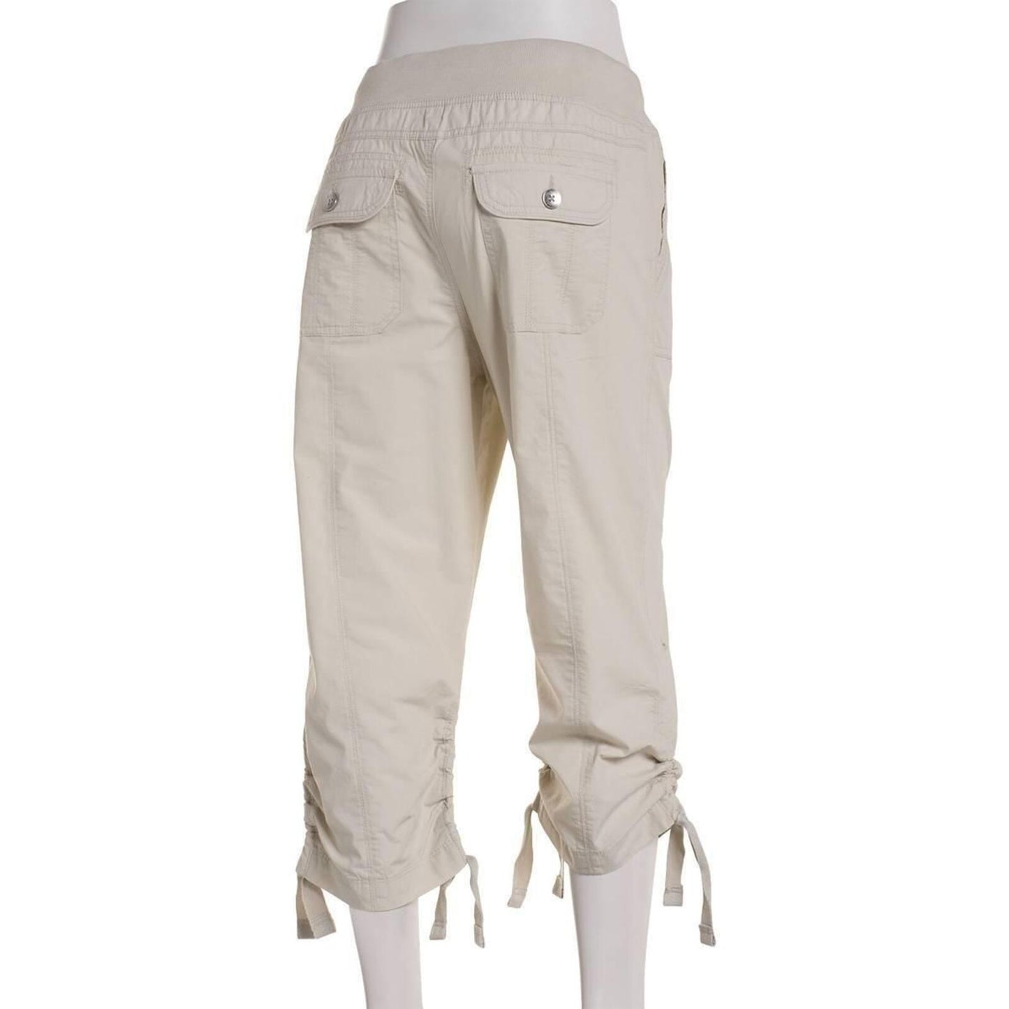 Calvin Klein Women's Convertible Cargo Capri Pants - Porcini