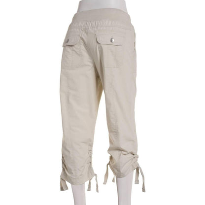 Calvin Klein Women's Convertible Cargo Capri Pants - Porcini