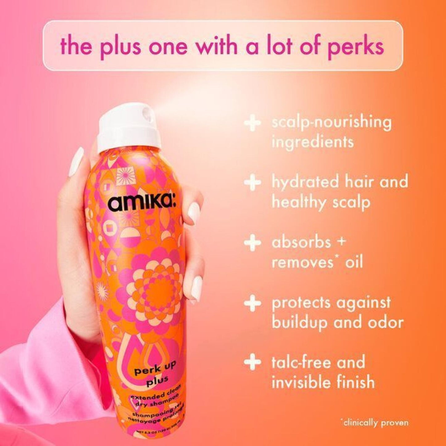 Amika Perk Up PLUS Dry Shampoo - 5.3oz