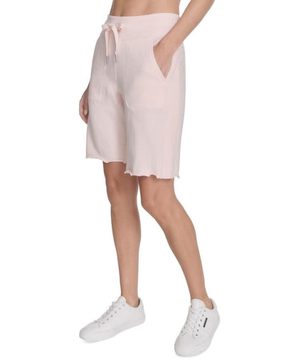 Calvin Klein Women's Performance Drawstring Shorts - Cloud Pink