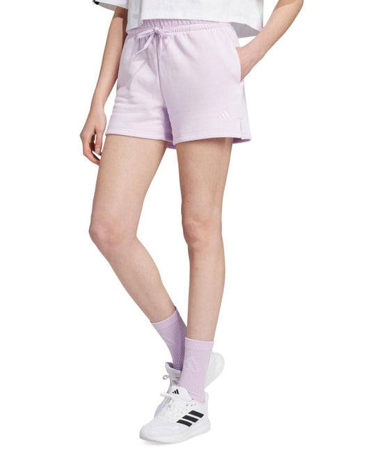 Adidas Essentials Small Logo Terry Sportswear Cargo Shorts - Bliss Lilac - Large