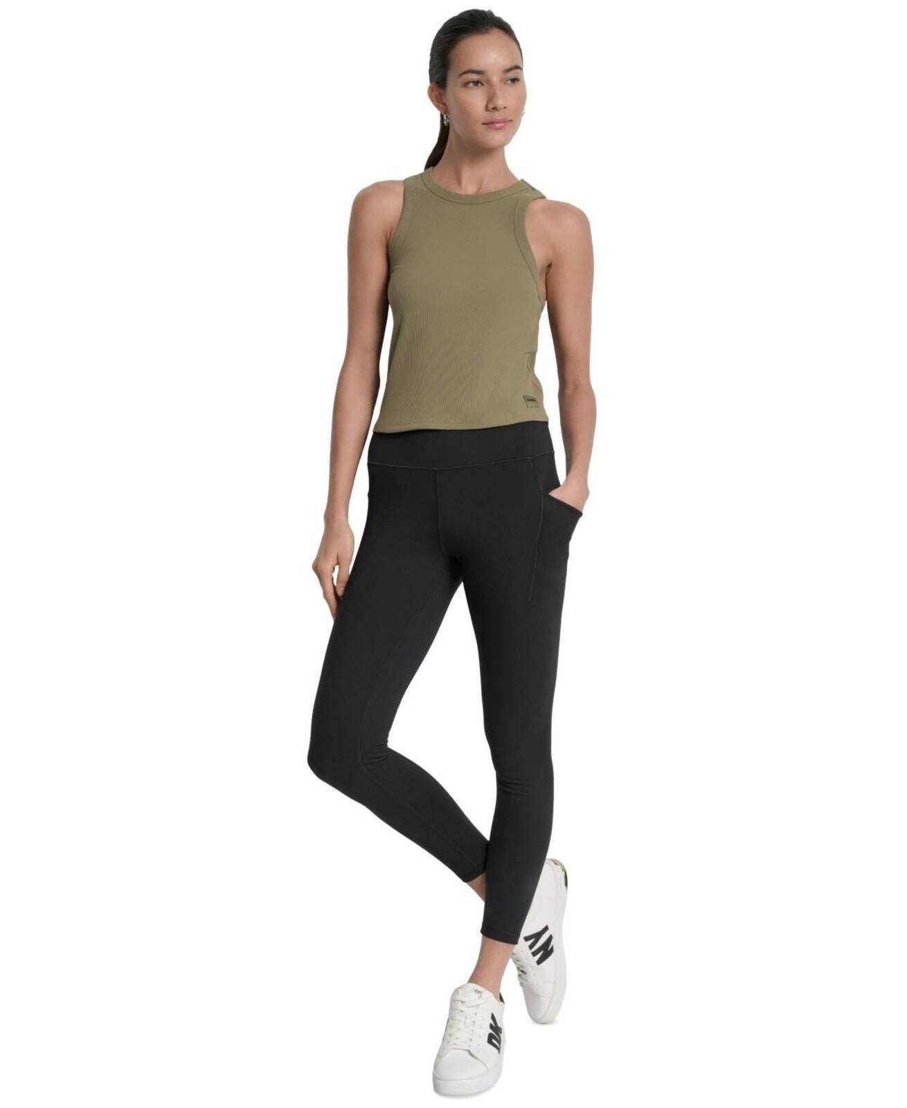 DKNY Sport Tank Top, Olive Green - M