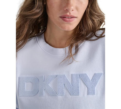 Dkny Sport Women's Velvet-Logo Sweatshirt - Rain