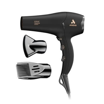 Andis Pro Dry Soft Grip Tourmaline Ionic Ceramic 1875W Hair Dryer - Black