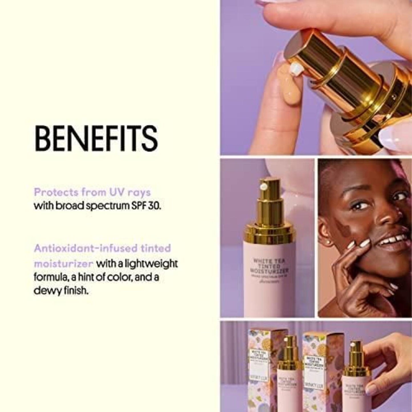 Winky Lux White Tea Tinted Moisturizer SPF 30, 1 Oz. - Medium Deep