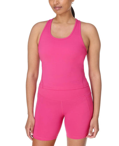 Sweaty Betty Women's Power Mid-Impact Cropped Tank Top - Fuchsia Pink