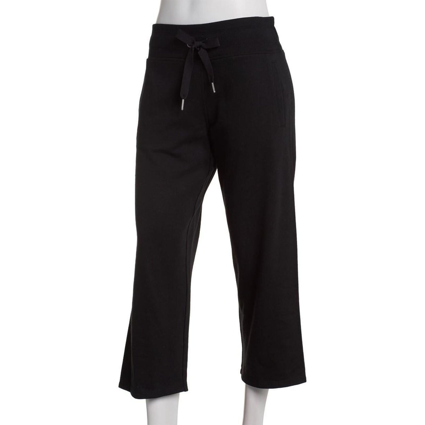 Calvin Klein Women's Cropped Drawstring-Waist Pants - Blue Surf