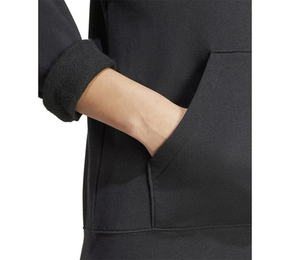 Adidas Women's Logo Feel Cozy Fleece Hoodie - Black - XS