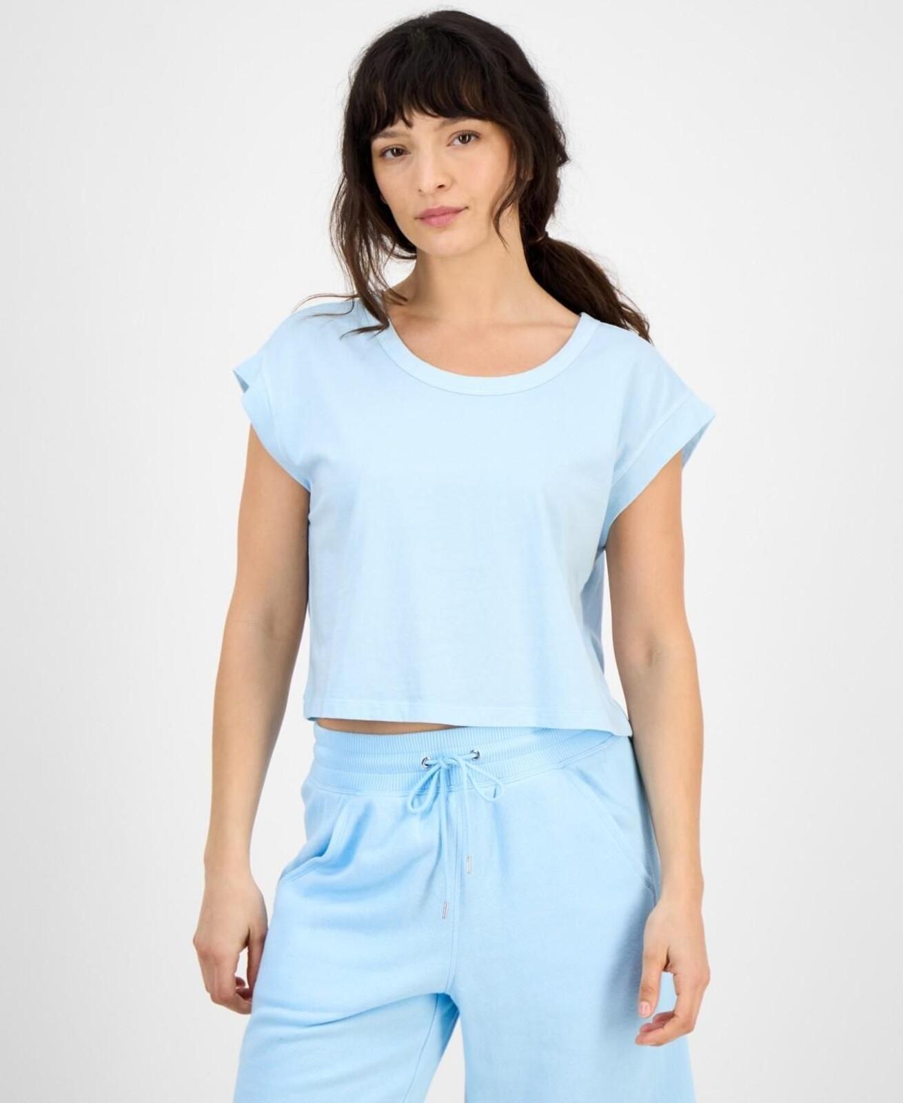 ID Ideology Women's Cotton Solid-Color Washed Sleeveless Top - Silent Breeze