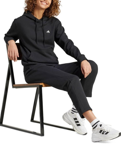 Adidas Women's Logo Feel Cozy Fleece Hoodie - Black - XS