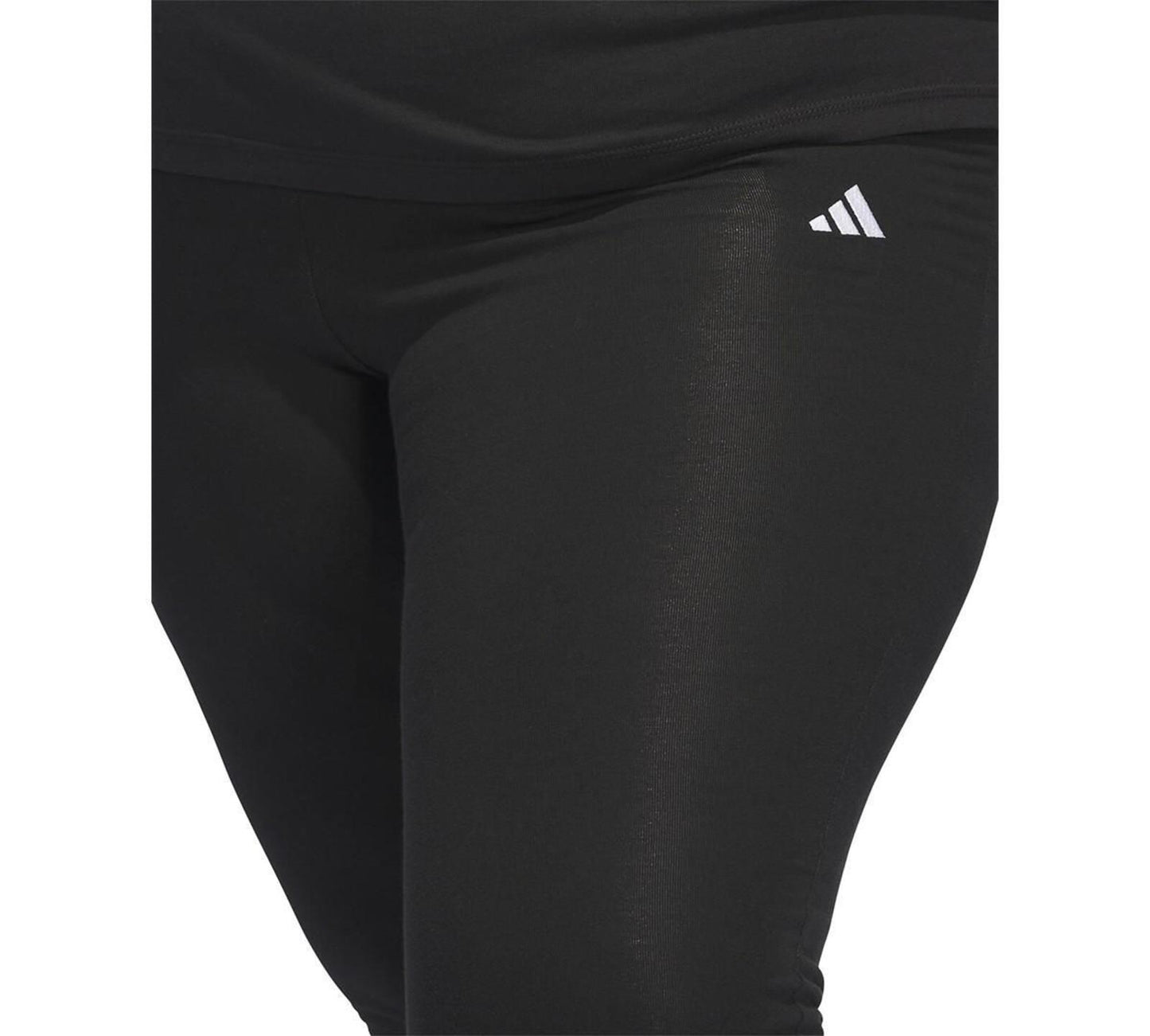 Adidas Plus Size Small Logo Flare Pants - Black