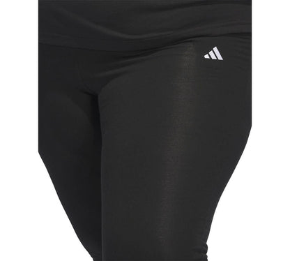 Adidas Plus Size Small Logo Flare Pants - Black