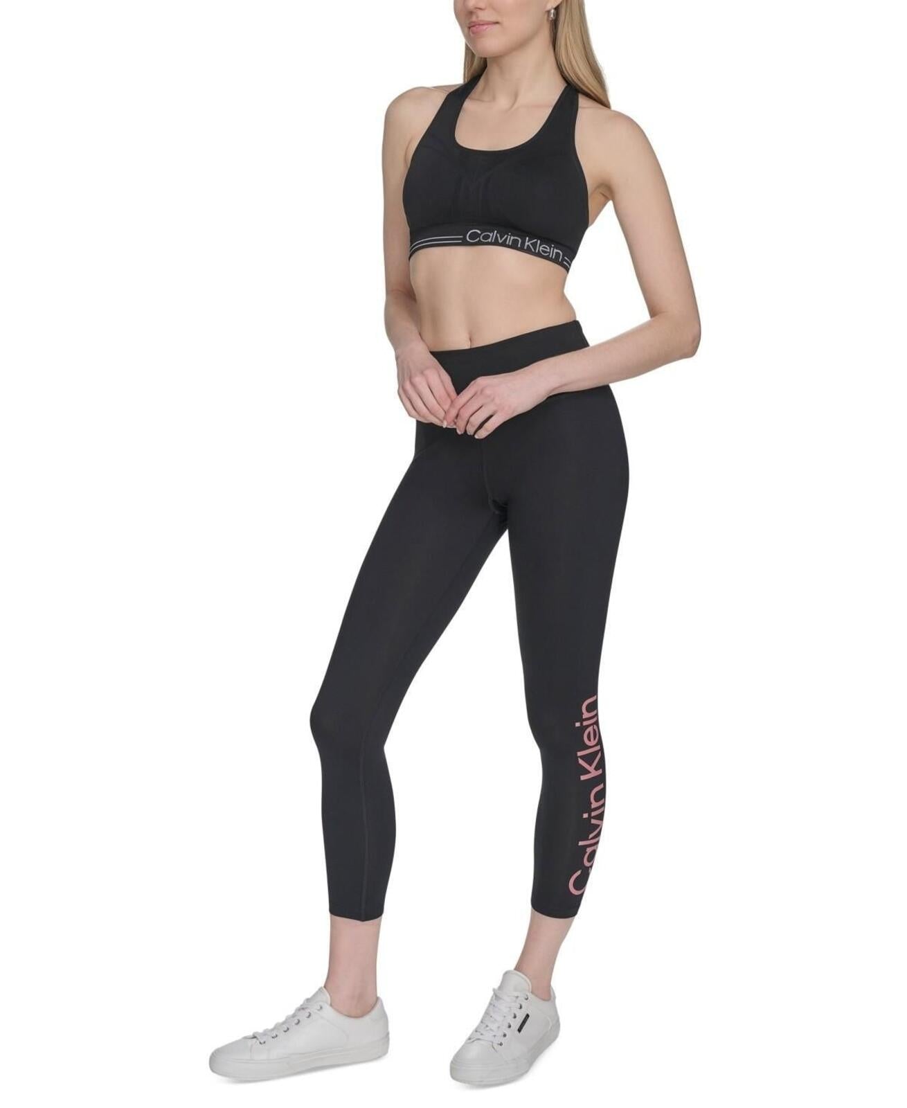 Calvin Klein Performance Women's High-Rise 7/8 Leggings - Black/brandied Apricot