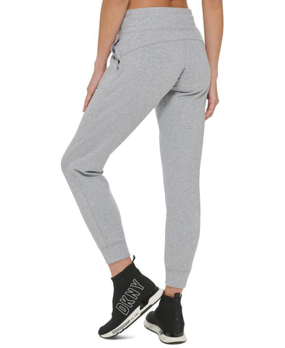 Dkny Sport Women's Logo-Drawstring Fleece Jogger Sweatpants - Sand/sand