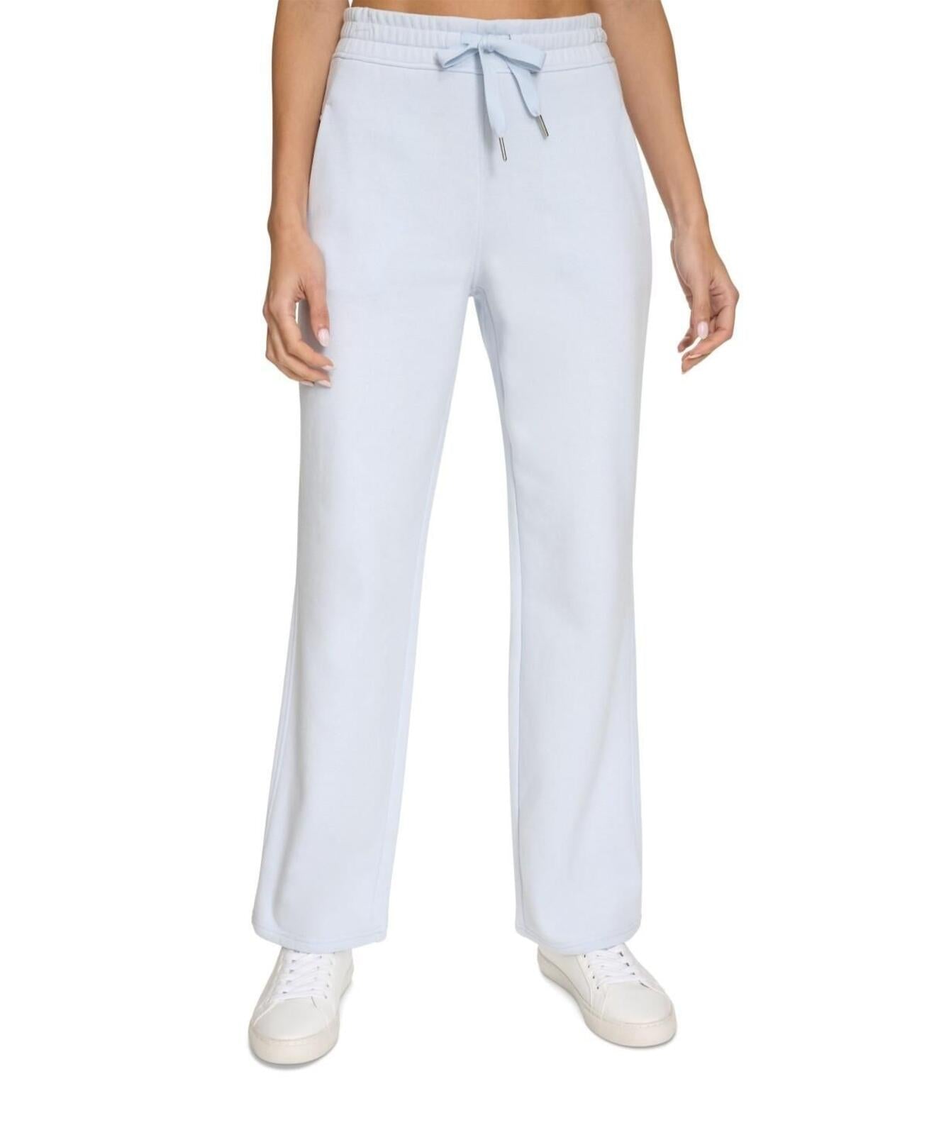 Calvin Klein Women's Fleece High-Waist Angled-Pocket Sweatpants - Spray