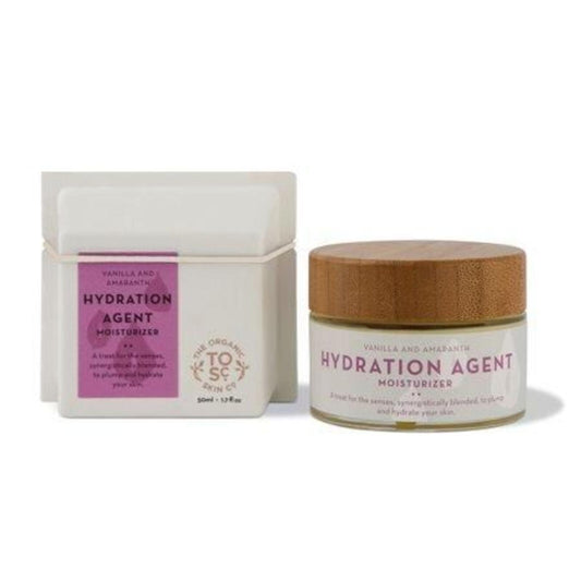 The Organic Skin Co., Hydration Agent Moisturizer, Vanilla and Amaranth, 1.7 Fl Oz (50 Ml)