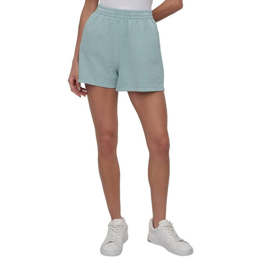 Dkny Women's Stretch Cotton Shorts - Mineral Green - Size M