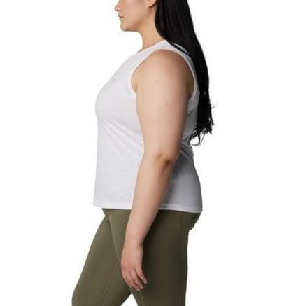 Columbia Women's Bogata Bay Sleeveless Casual Shirt - White L