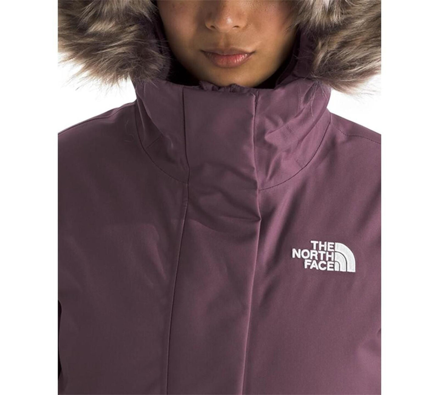 The North Face Women's Arctic Hooded Faux-Fur-Trim Parka - Midnight Mauve