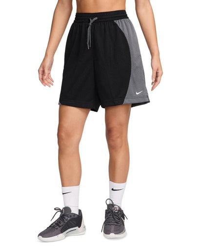 Nike Women's Essential Dri-fit Mesh Basketball Shorts - Black/iron Grey/white