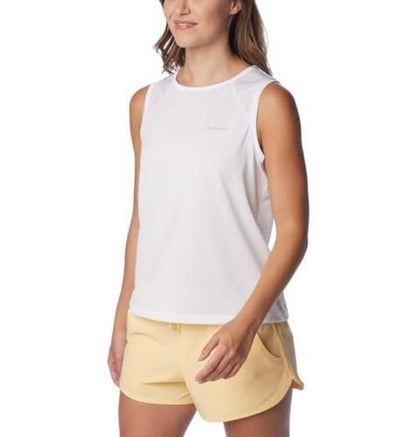 Columbia Women's Bogata Bay Sleeveless Casual Shirt - White L