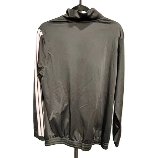 adidas Womens Multi Sprt Track Zip Up - 3 Stripe - Black/Pink XL