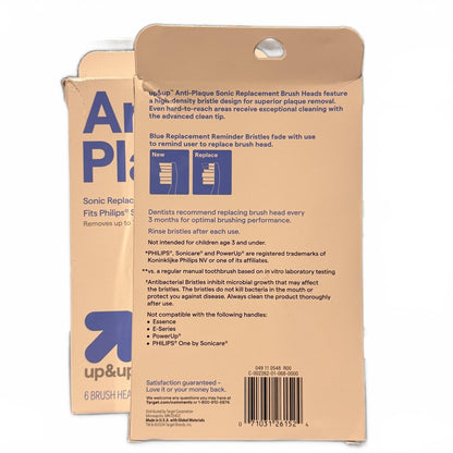 Sonic Toothbrush Replacement Brush Heads - 12 brushes| 2 Packs of 6 - Fits Philip Sonicare Base