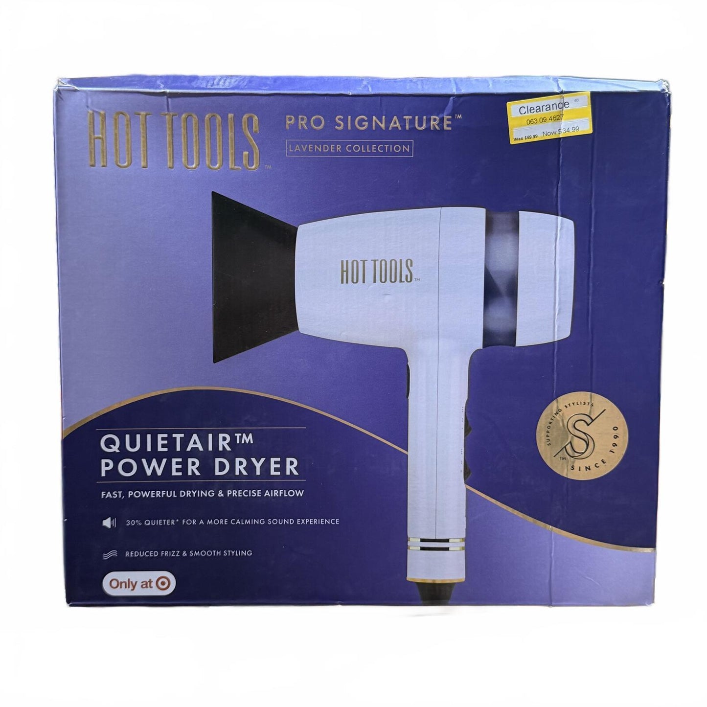 Hot Tools Pro Signature Collection QuietAir Power Hair Dryer - Lavender