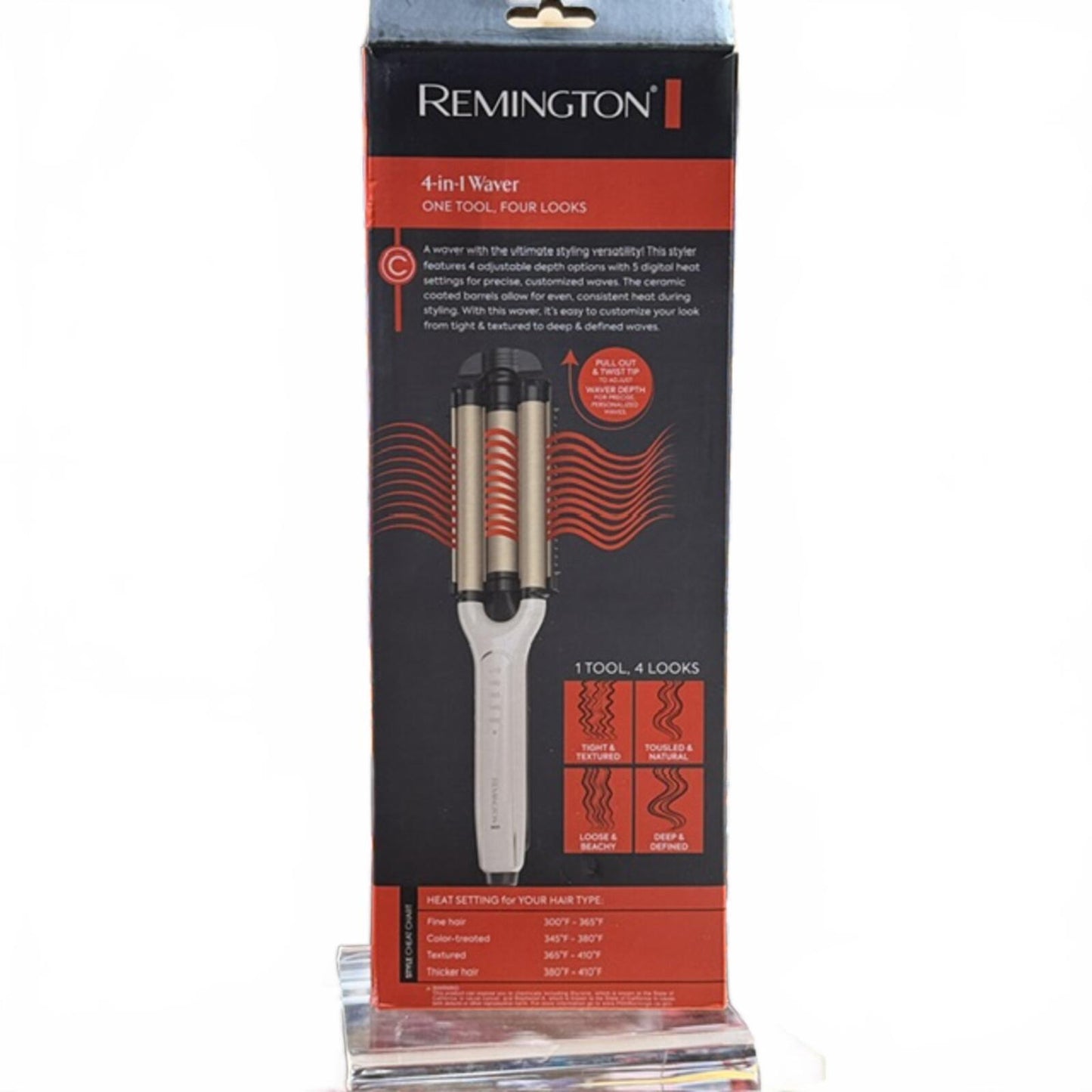 Remington Pro 4-in-1 Adjustable Waver Ceramic