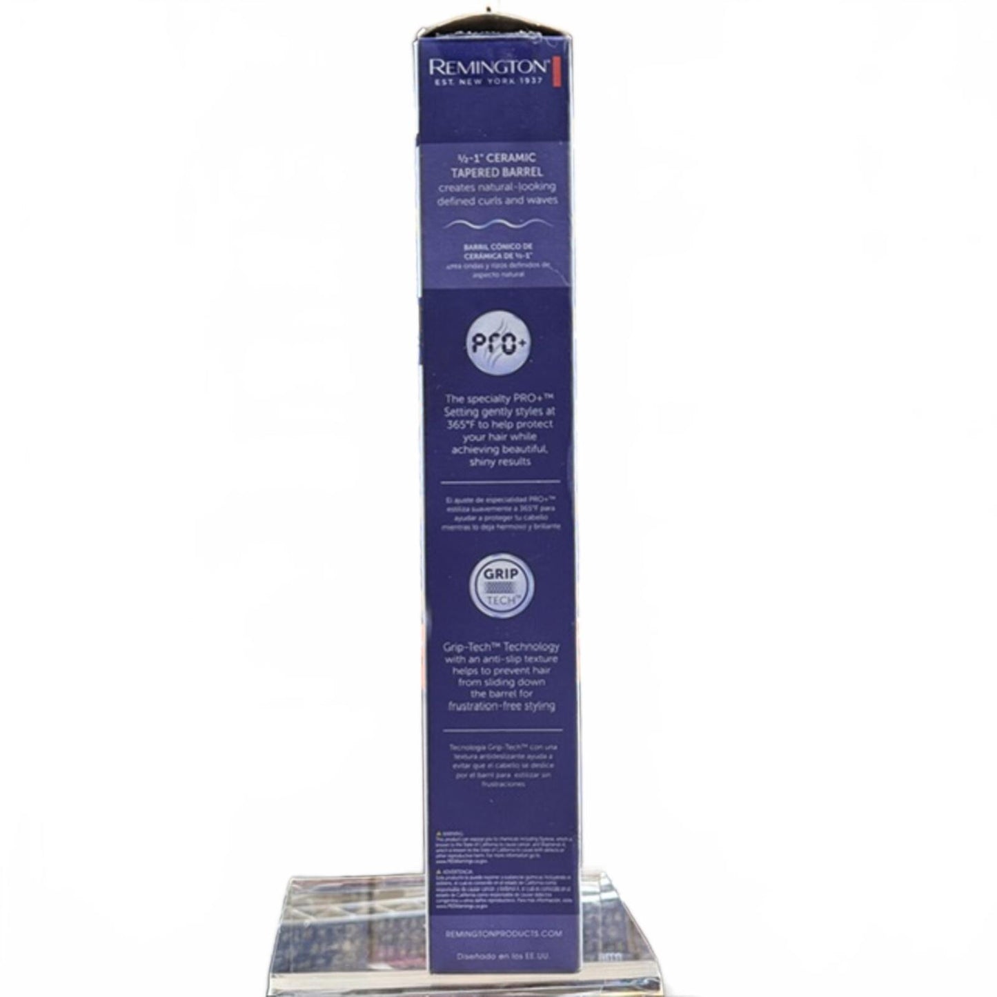 Remington Gloss Tapered Curling Wand - 0.5"-1.5" Ceramic Material, Fast Heating